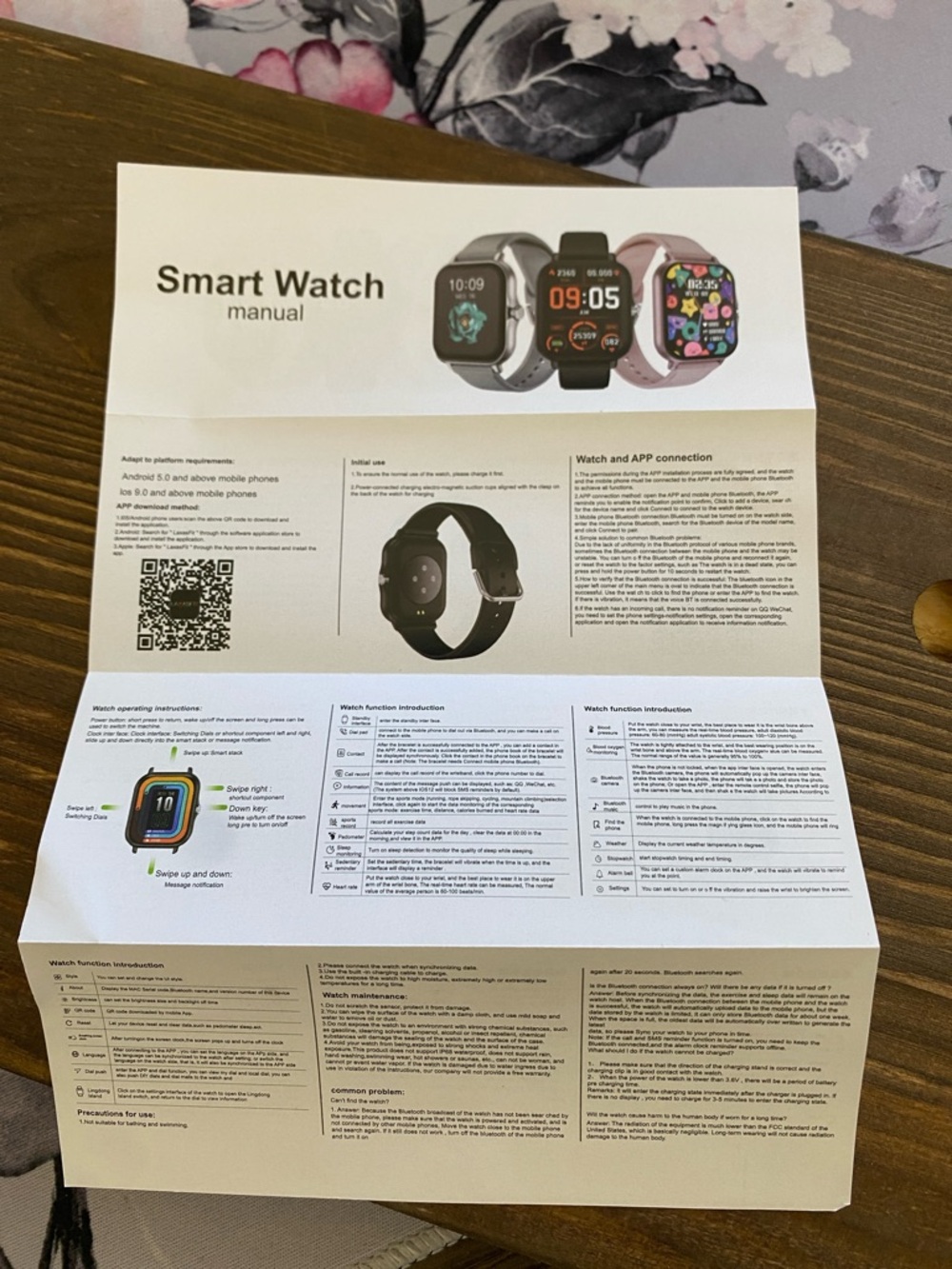 Doviico Smart Watch - Rose Gold Face with Blush Band - New in box - Picture 7 of 7